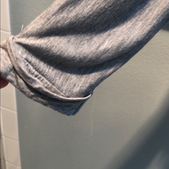 Anthropologie Tiny Grey Cotton embroidered Top. - Picture 6 of 7